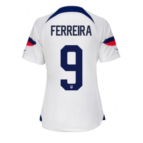 Förenta staterna Jesus Ferreira #9 Hemmatröja Kvinnor VM 2022 Kortärmad